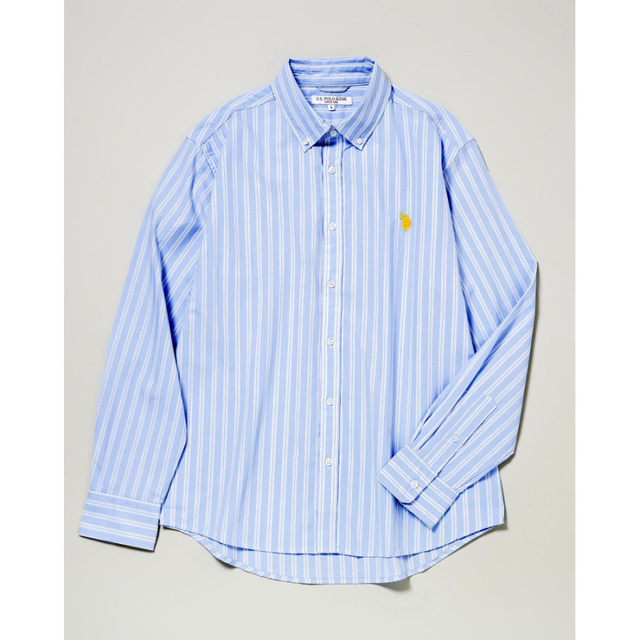 U.S. POLO ASSN. 유에스폴로에센 더블홀스맨 자수 레귤러 카라 브로드 셔츠 4컬러 PLM51700