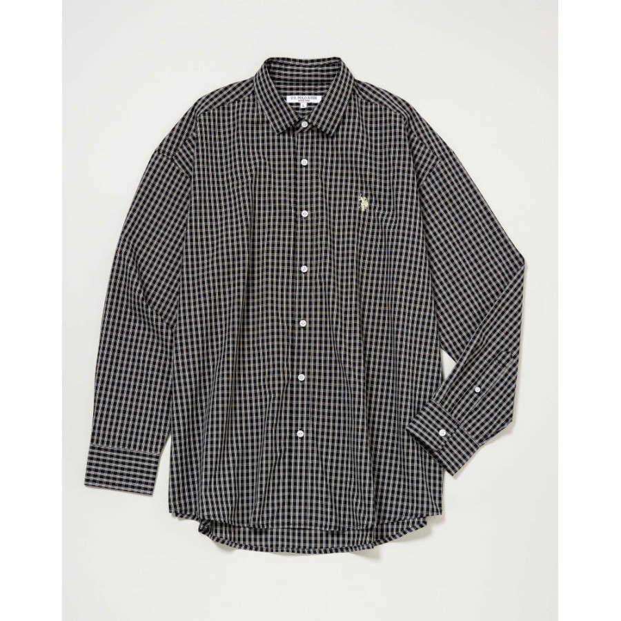 U.S. POLO ASSN. 유에스폴로에센 더블 홀스맨 자수 셔츠 4컬러 PLM51711DQ