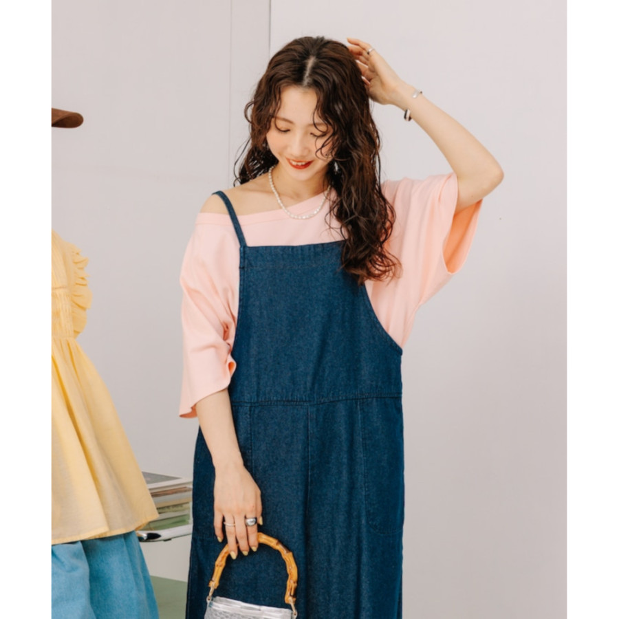 프릭스스토어 끈 데님 살로펫 멜빵바지 점프슈트 5컬러 1346248900526