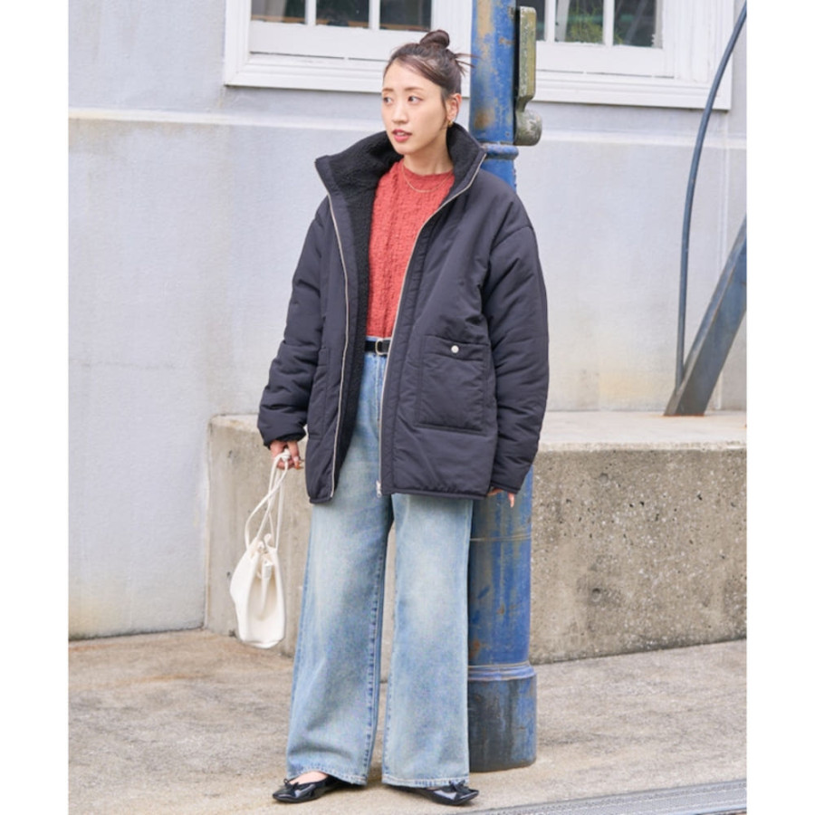 프릭스스토어 스탠드카라 리버시블 보아 블루종 3컬러 1359248900082