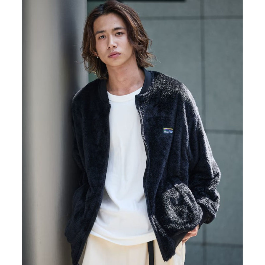 프릭스스토어 릴랙스핏 나일론 플리스 리버시블 MA-1 집업 블루종 5컬러 1251248900726