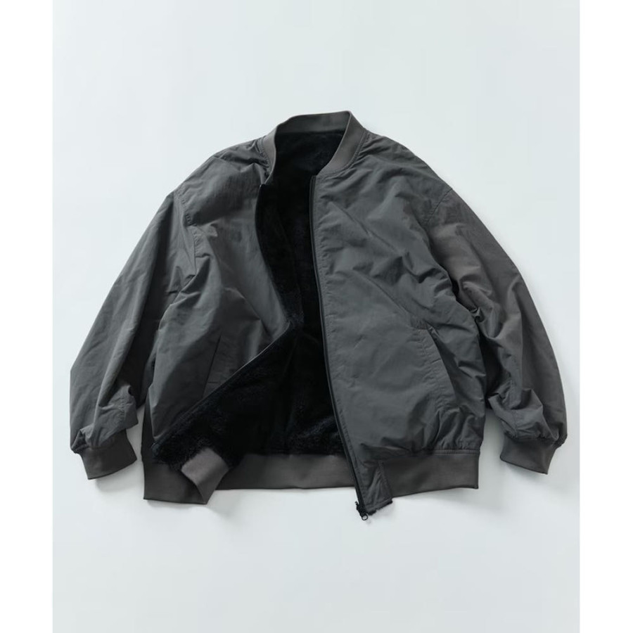 프릭스스토어 릴랙스핏 나일론 플리스 리버시블 MA-1 집업 블루종 5컬러 1251248900726