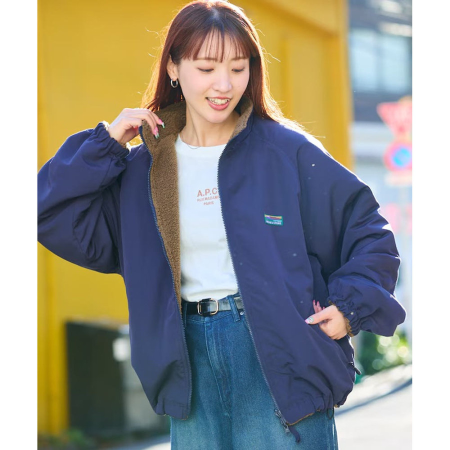 프릭스스토어 오버핏 스탠드카라 덕 블루종 퀼팅 안면 4컬러 1251248900745