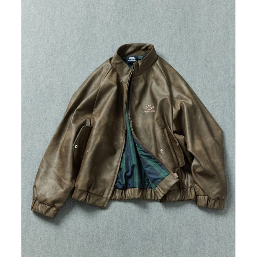 프릭스스토어 엄브로 별주 레더렛 스탠드 칼라 블루종 2컬러 1059394400032