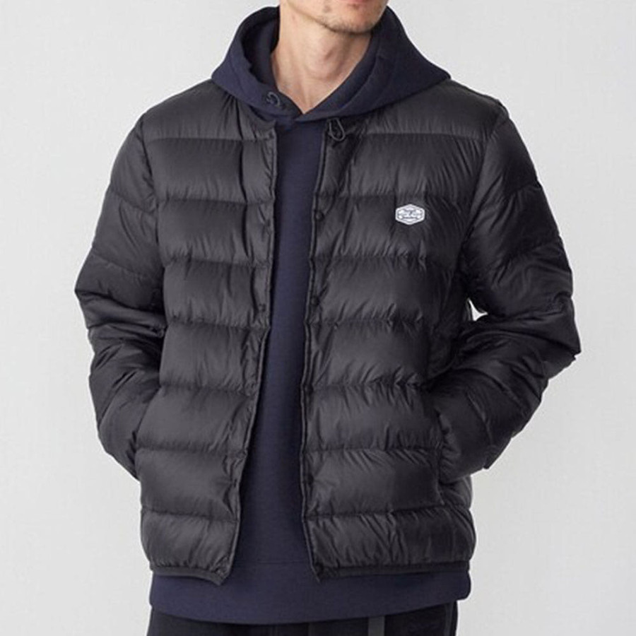 쉽스 별주 타이온 로고 와펜 나일론 크루넥 이너 다운 가디건 3컬러 85837431