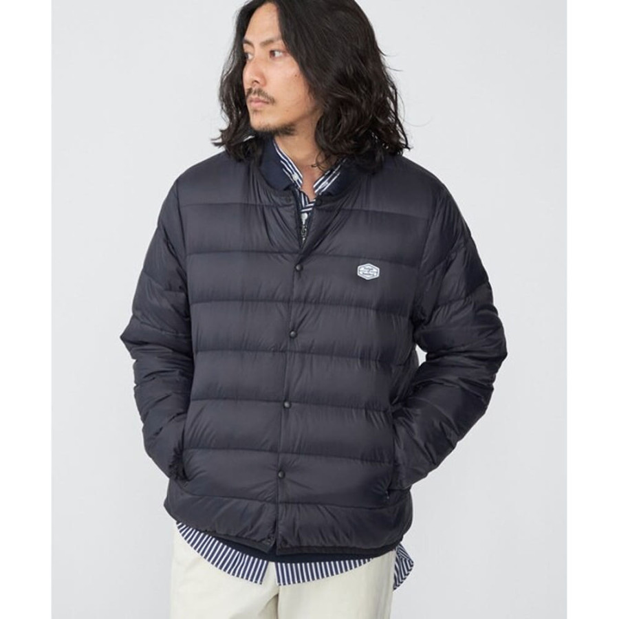 쉽스 별주 타이온 로고 와펜 나일론 크루넥 이너 다운 가디건 3컬러 85837431