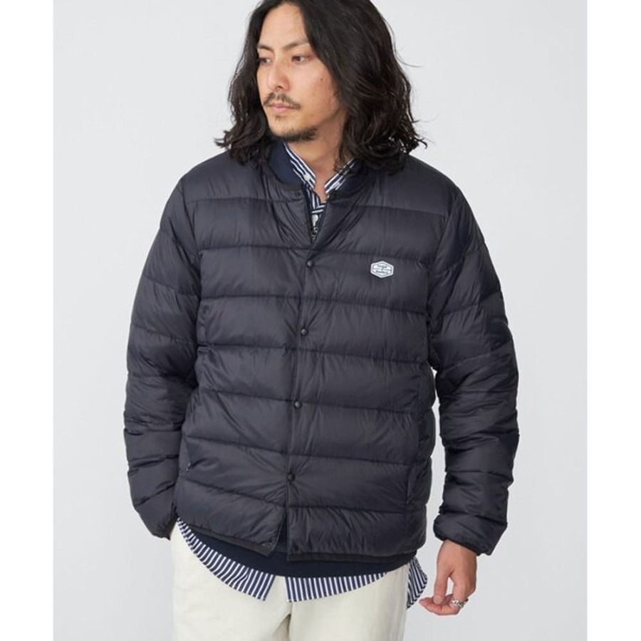 쉽스 별주 타이온 로고 와펜 나일론 크루넥 이너 다운 가디건 3컬러 85837431