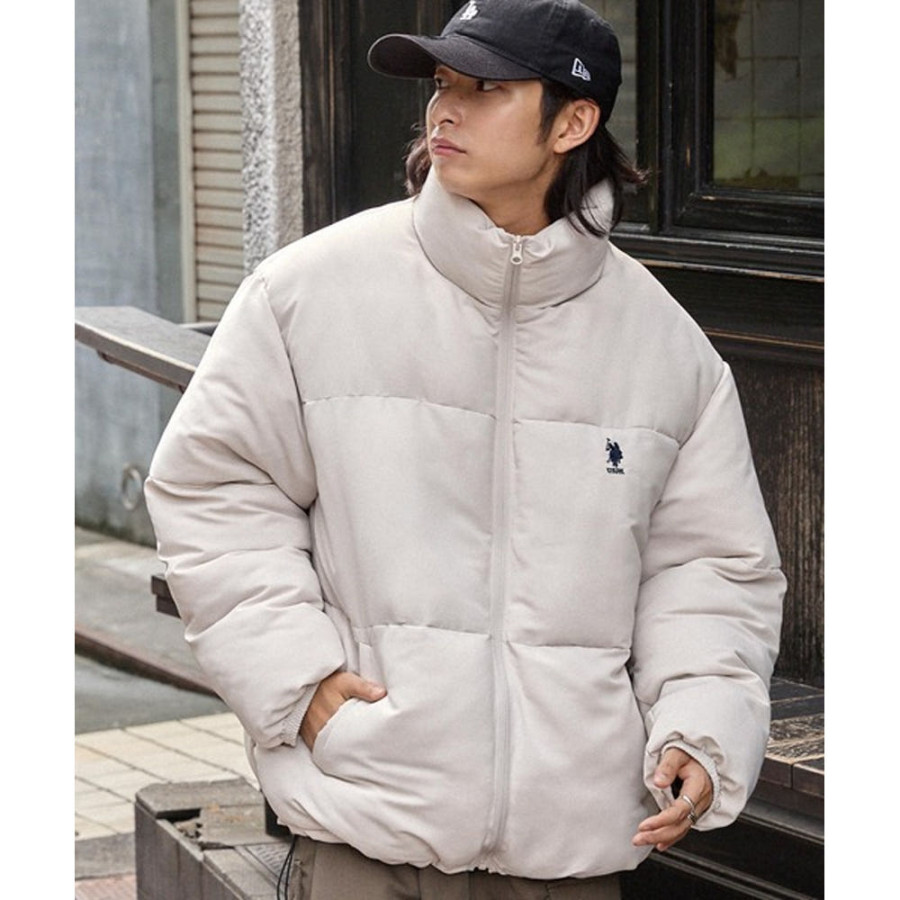 U.S. POLOASSN. 유에스폴로에센 별주 로고 자수 오버사이즈 스탠드 중면 자켓 5컬러 60246700 jk558