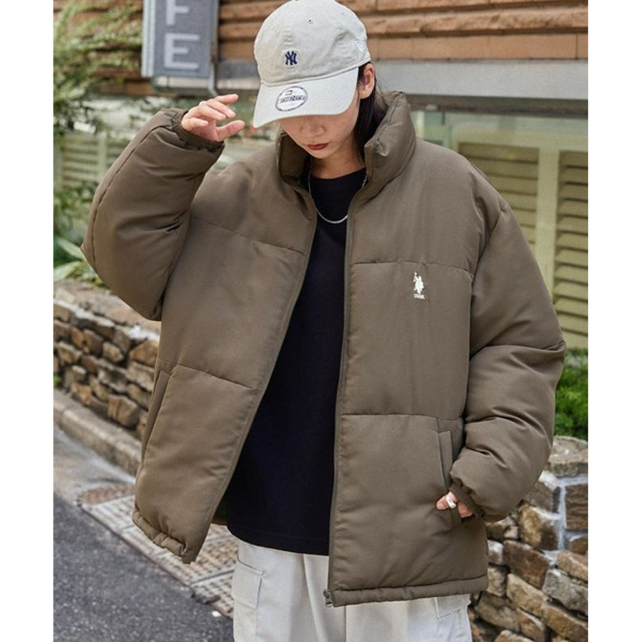 U.S. POLOASSN. 유에스폴로에센 별주 로고 자수 오버사이즈 스탠드 중면 자켓 5컬러 60246700 jk558