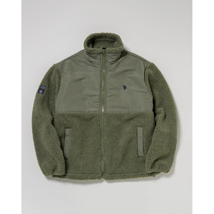 U.S. POLO ASSN. 유에스폴로에센 스탠드 스위칭 보아 재킷 더블 호스맨 자수 4컬러 PLM53802