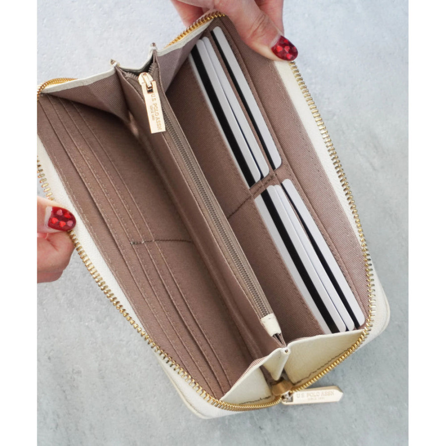 U.S. POLOASSN. 유에스폴로에센 고트 레더 지퍼 라운드 지갑 3컬러 USPA-2734