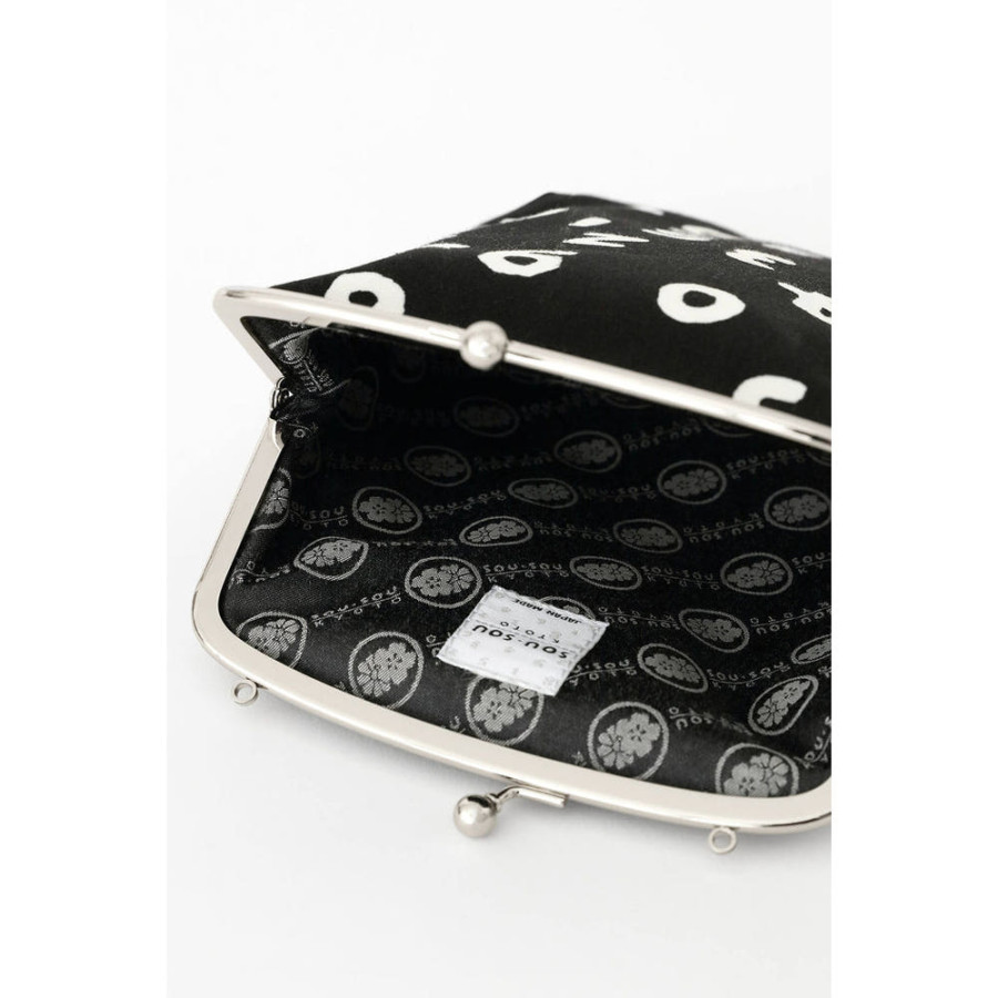 소우소우 SOU SOU 캔버스 가마구치 가방 L 블랙 6299997 6299998