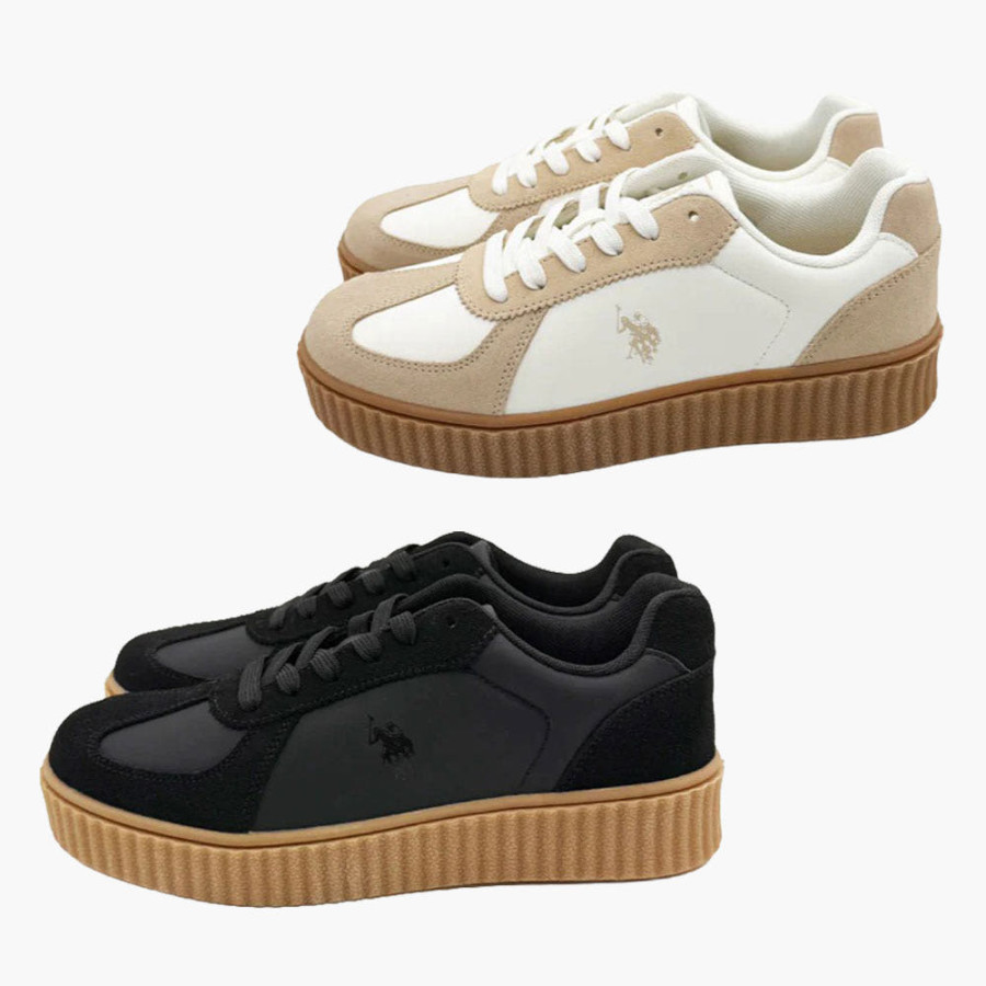 U.S. POLO ASSN. 유에스폴로에센 클리오조 천연 가죽 통굽 스니커즈 2컬러 PL00813ol