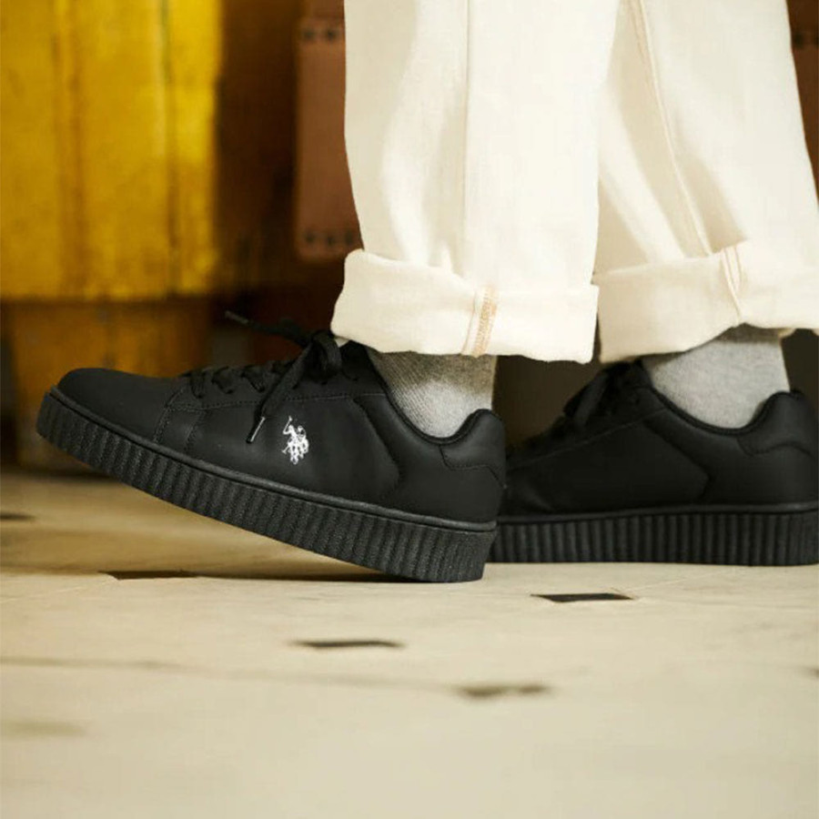 U.S. POLO ASSN. 유에스폴로에센 쿼터 호스 로우컷 통굽 스니커즈 2컬러 PL00811