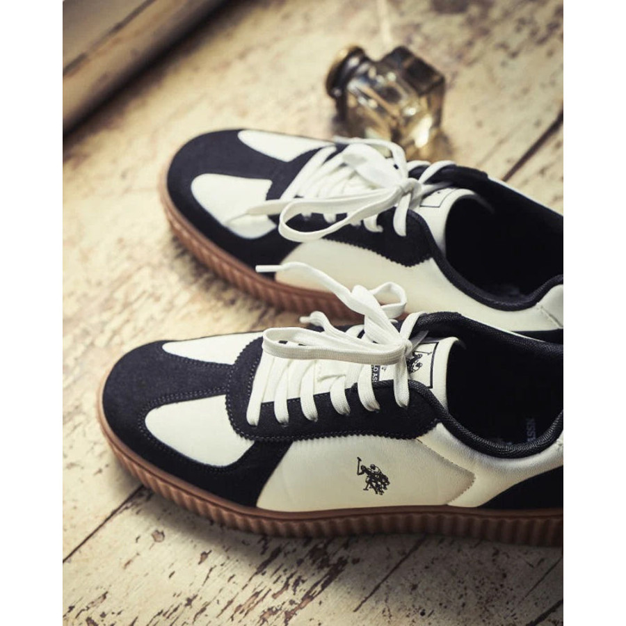 U.S. POLO ASSN. 유에스폴로에센 클리오 조로우 컷팅 통굽 스니커즈 3컬러 PL00813