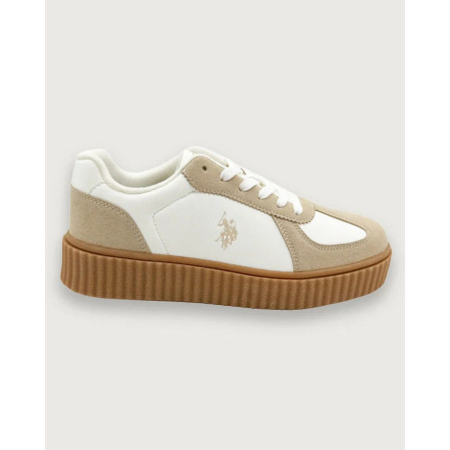 U.S. POLO ASSN. 유에스폴로에센 클리오 조로우 컷팅 통굽 스니커즈 3컬러 PL00813