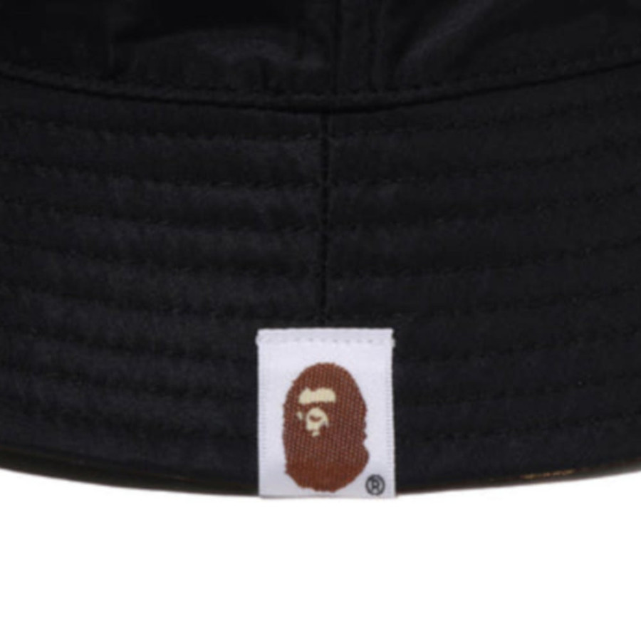 베이프 칼리지 모노그램 리버서블 버클 햇 모자 블랙 1L30181305