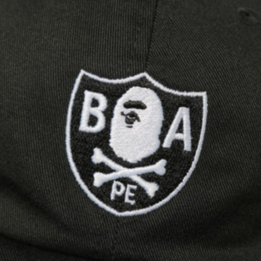 베이프 에이프 크로스본 엠블렘 캡 블랙 4L20180002