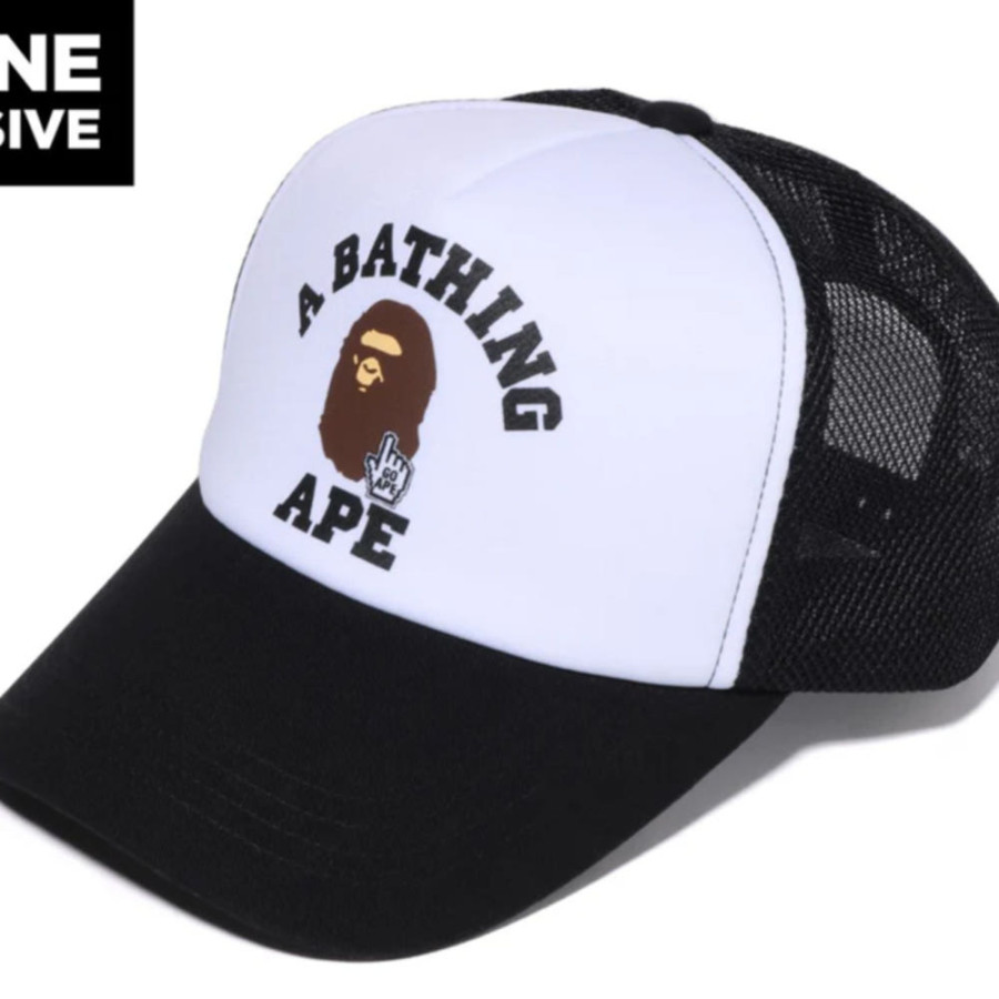 베이프 온라인한정 고 에이프 포인터 칼리지 베이펙 메쉬캡 3컬러 1L25180001