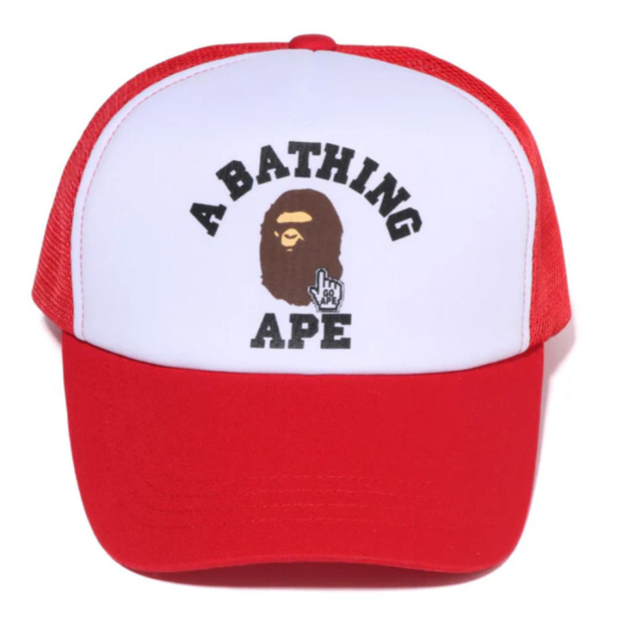 베이프 온라인한정 고 에이프 포인터 칼리지 베이펙 메쉬캡 3컬러 1L25180001