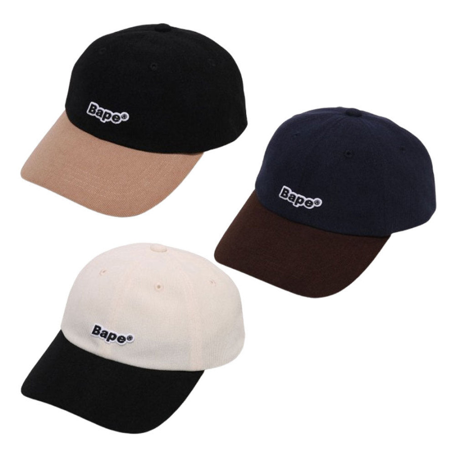 베이프 코듀로이 패널 캡 3컬러 1L70180004