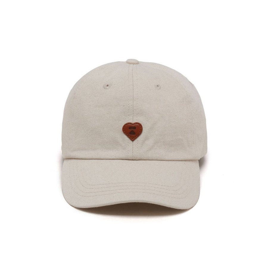 베이프 헤비 트윌 베이스볼 캡 야구 모자 아이보리 CL70280308