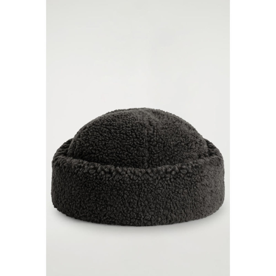 코스 COS 테디 폴드업 햇 다크브라운 1304770003