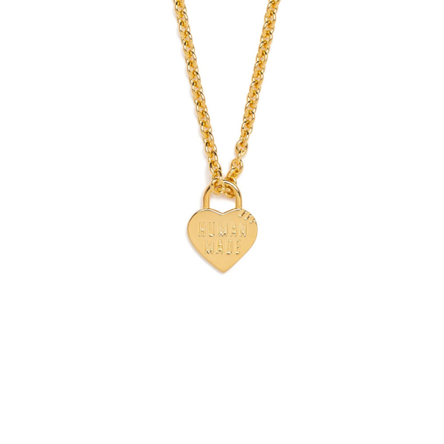 휴먼메이드 하트 실버 목걸이 2컬러 HM30GD085